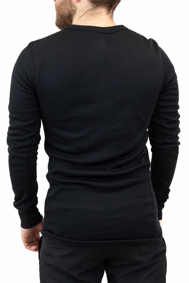 Odlo sous-vêtements Thermiques pour Hommes Active Warm à Manches Longues I T-Shirt Thermique I sous-vêtements de Ski Chauds à col Rond