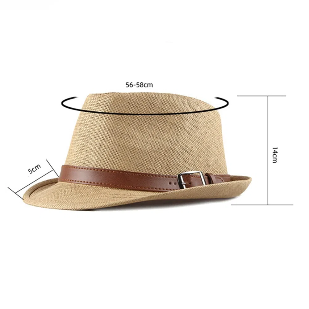 Chapeau De Paille Homme Classique Léger Respirable Femme Panama Chapeau de Soleil été pour Voyage Plage