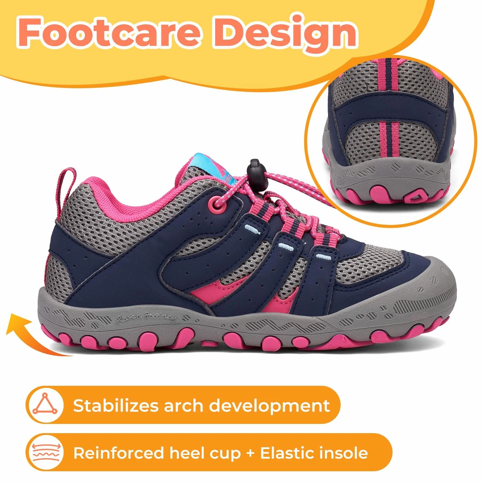 Mishansha Baskets Enfant Fille Chaussure Randonnée Respirant Chaussures de Marche Outdoor Sneakers GR.24-38