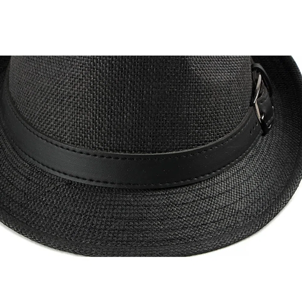 Chapeau De Paille Homme Classique Léger Respirable Femme Panama Chapeau de Soleil été pour Voyage Plage