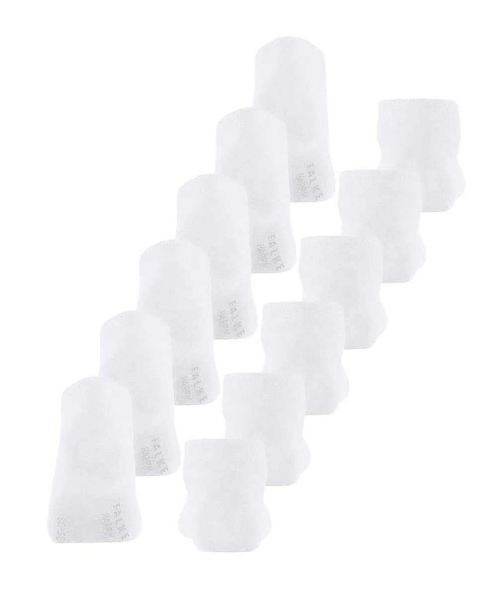 FALKE femme Happy 6-Pack socquettes respirantes coton chaussettes basses renforcées douces sur la peau couture plate aux orteils unies pour tous usages multipack lot de 6 paires