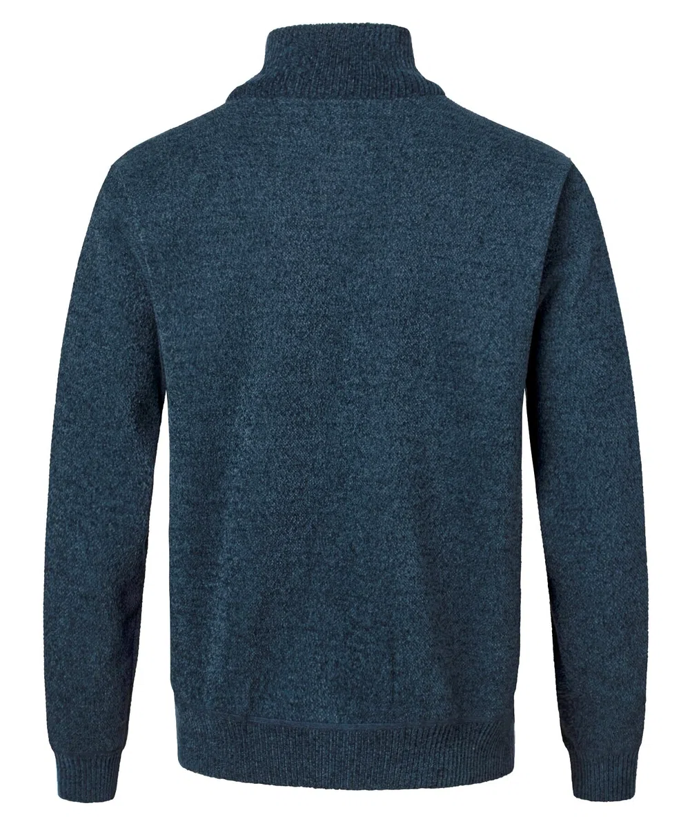 Maille pour Homme avec Col Droit Cardigan Veste en Maille Ouvrez Front Zippé Gilet Automne Hiver Sweatshirt Chaud Pull Sweat Hiver Blouse