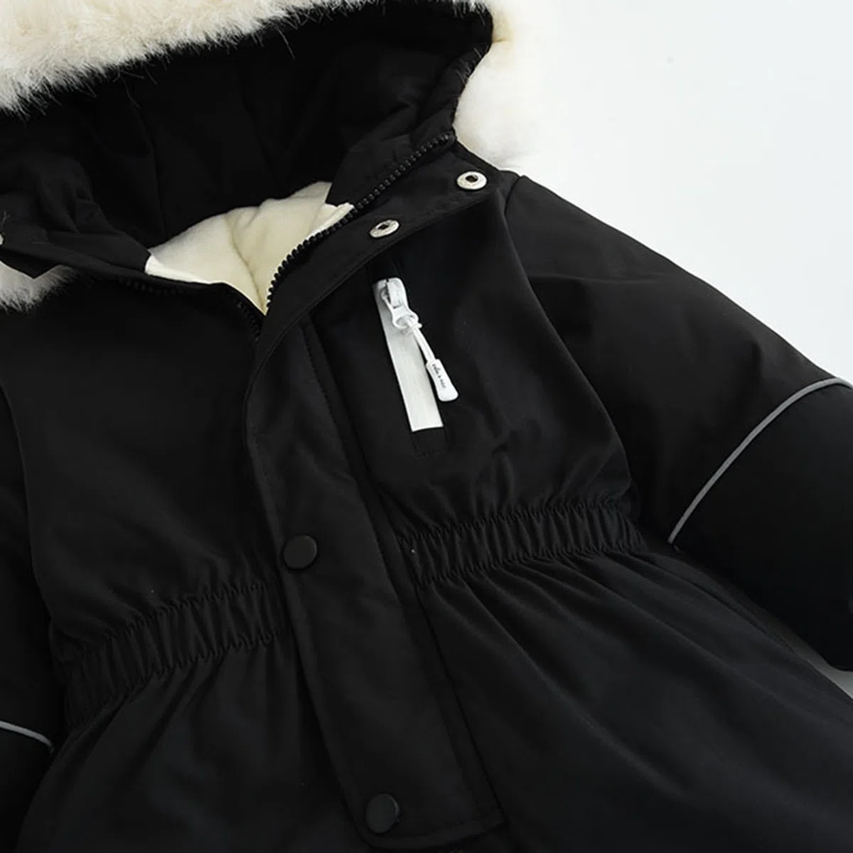 Combinaison de Ski Enfant Garçon à Capuche Imperméables Coupe-Vent Vêtements de Ski Fille Noel Combinaisons de Neige Hiver Chaude Salopettes Veste Snowsuit Jumpsuit de Sports Coupe-Vent 1-4 ans