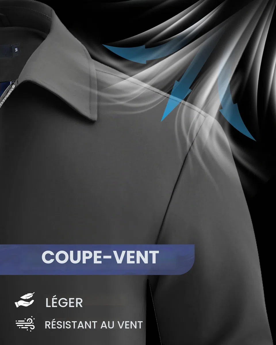 Blouson Homme Veste Décontracté à Col Montant Jacket Automne Vestes Bomber Manteaux Printemps Eté de Sport