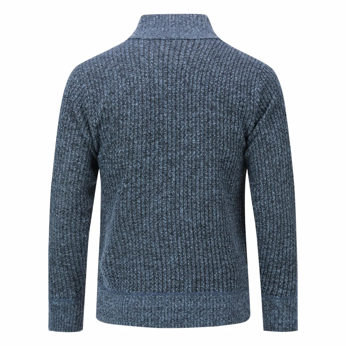 Allthemen Cardigan Homme Veste en Maille Zippé avec Col Montant Tricoté Veste d'hiver