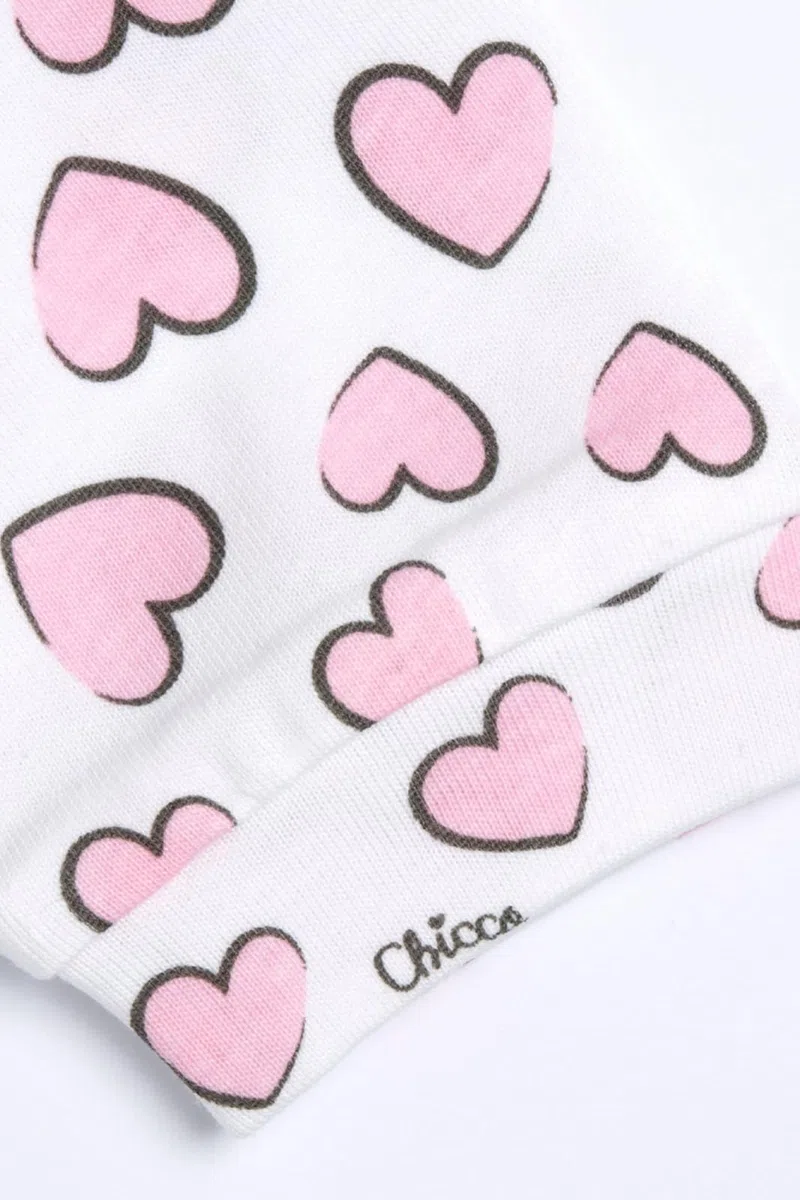 Chicco Avec Pieds Intégré en Coton Nos_3 Lot de 3 Grenouillères Bébé fille (lot de 3)
