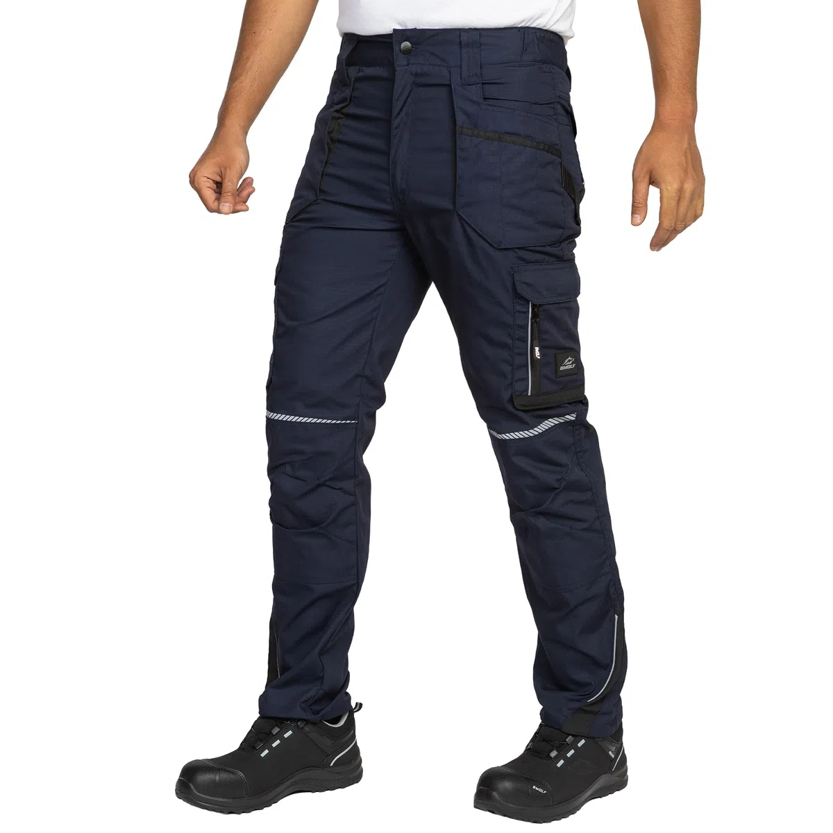BWOLF Drift Pantalon de Travail Homme Cargo Vêtements de Travail Tissu Ripstop pour Homme avec de Nombreuses Poches