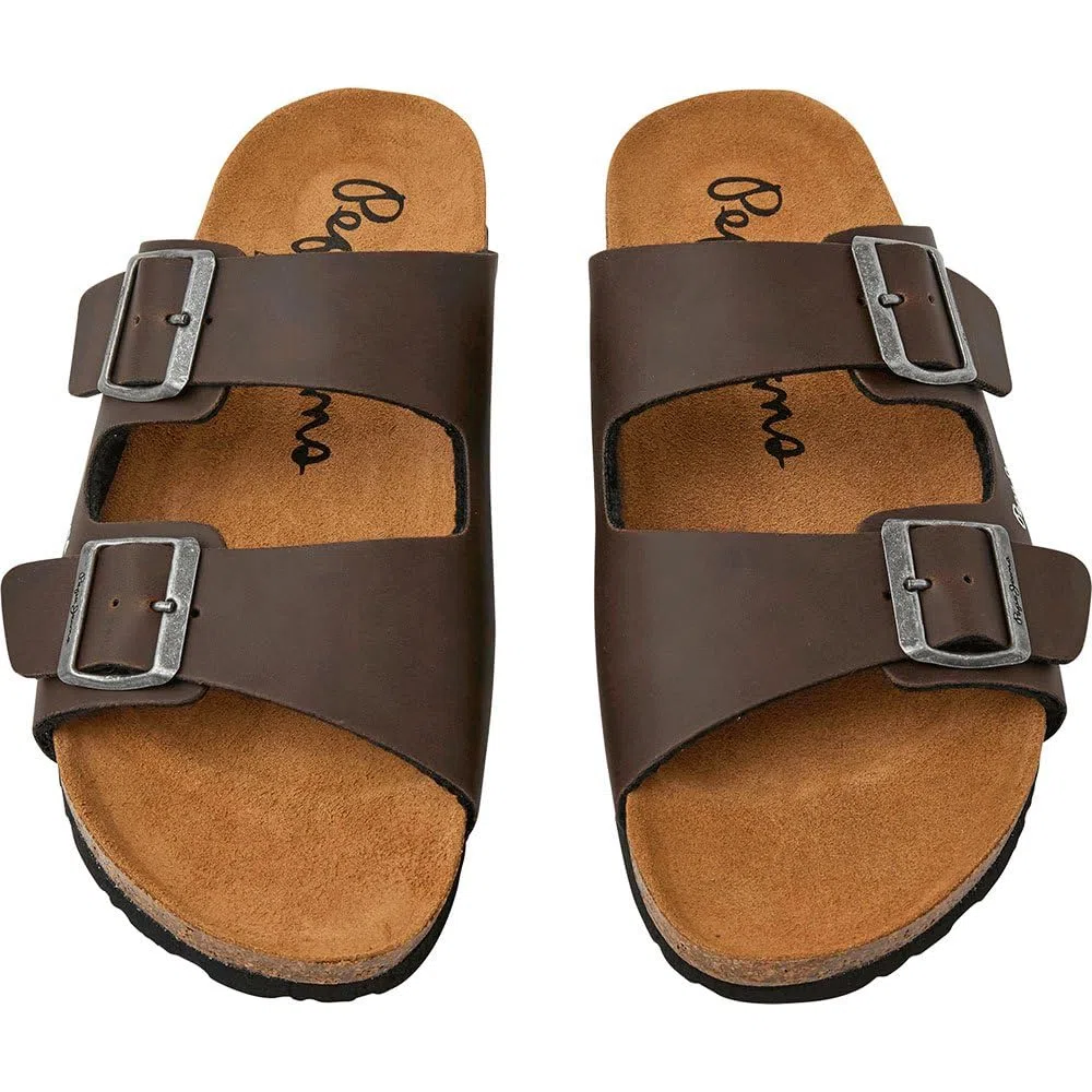 Pepe Jeans Sandales anatomiques Double Kansas Marron