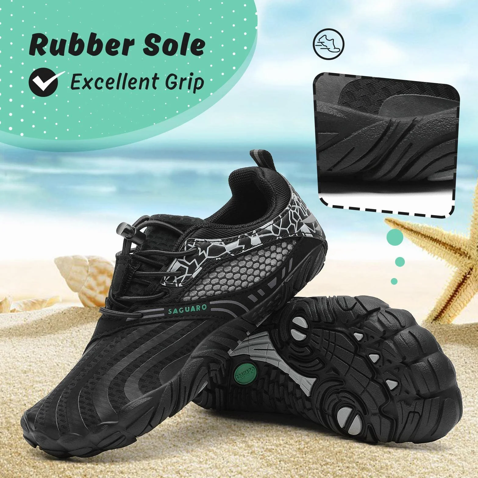 SAGUARO Enfants Chaussures Minimalistes Respirantes Garçons Filles Chaussures de Trail GR.24-36