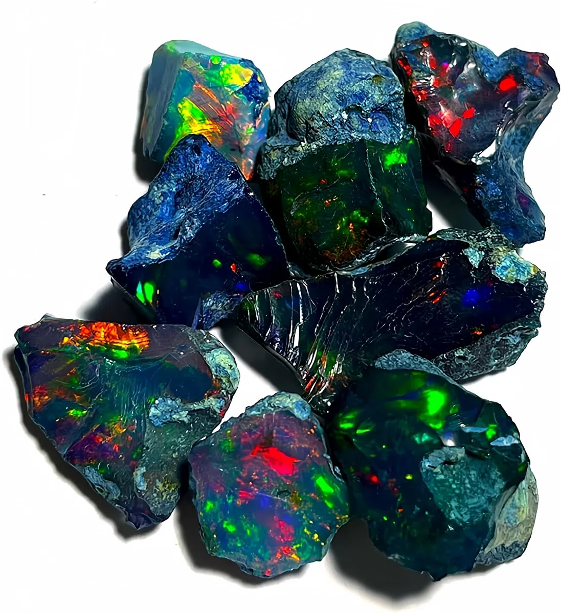 Opale noire brute 25 carats – Pierre de feu Welo éthiopienne certifiée AAAA+ | Pierre précieuse brute naturelle sélectionnée à la main pour la fabrication de bijoux, la guérison, le culbutage et les