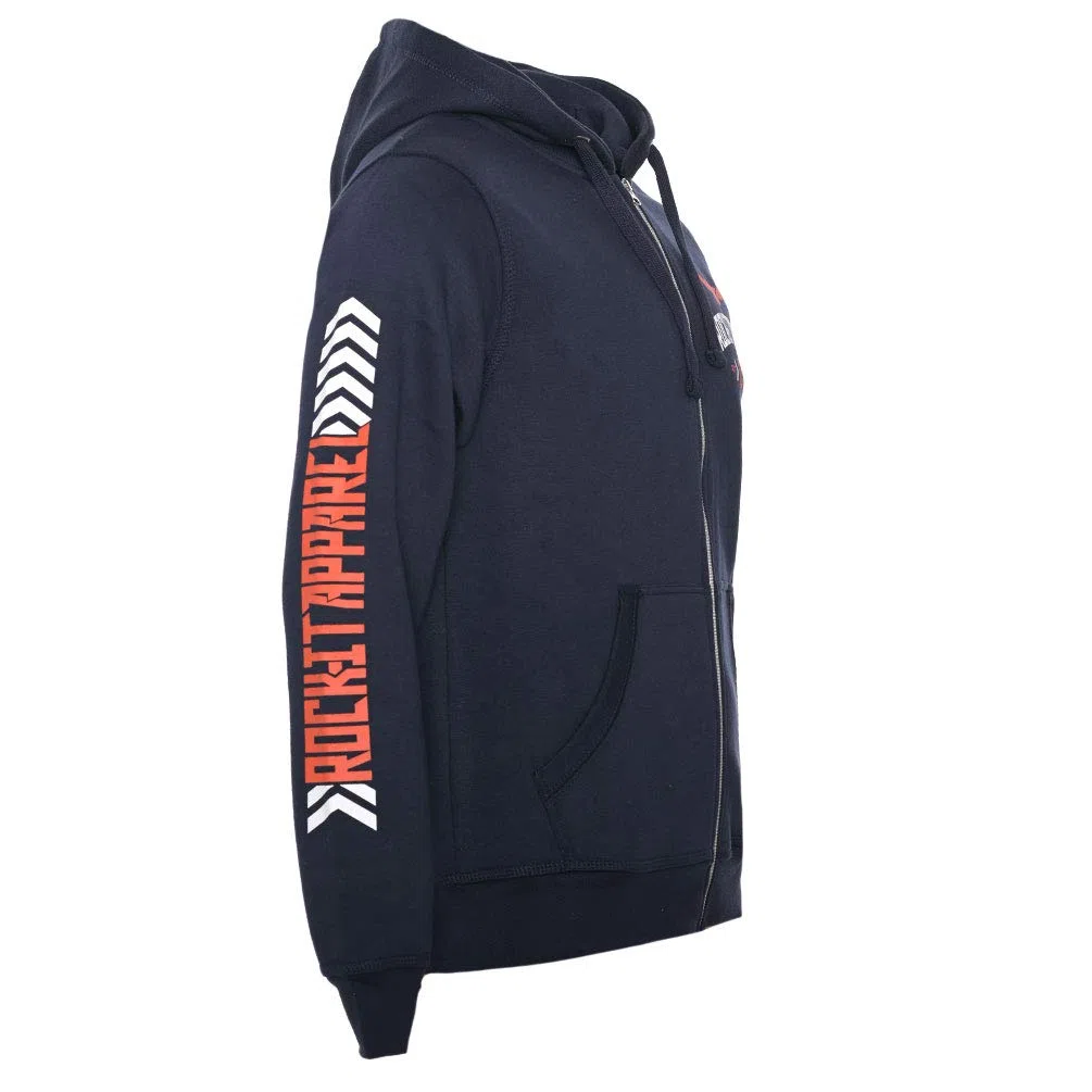 ROCK-IT Apparel® Veste à Capuche Sweat à Capuche zippé pour Homme Hoody Pullover Racer 07" Tailles S-5XL Sweat-Shirt Hoodie Gris et Bleu Marine