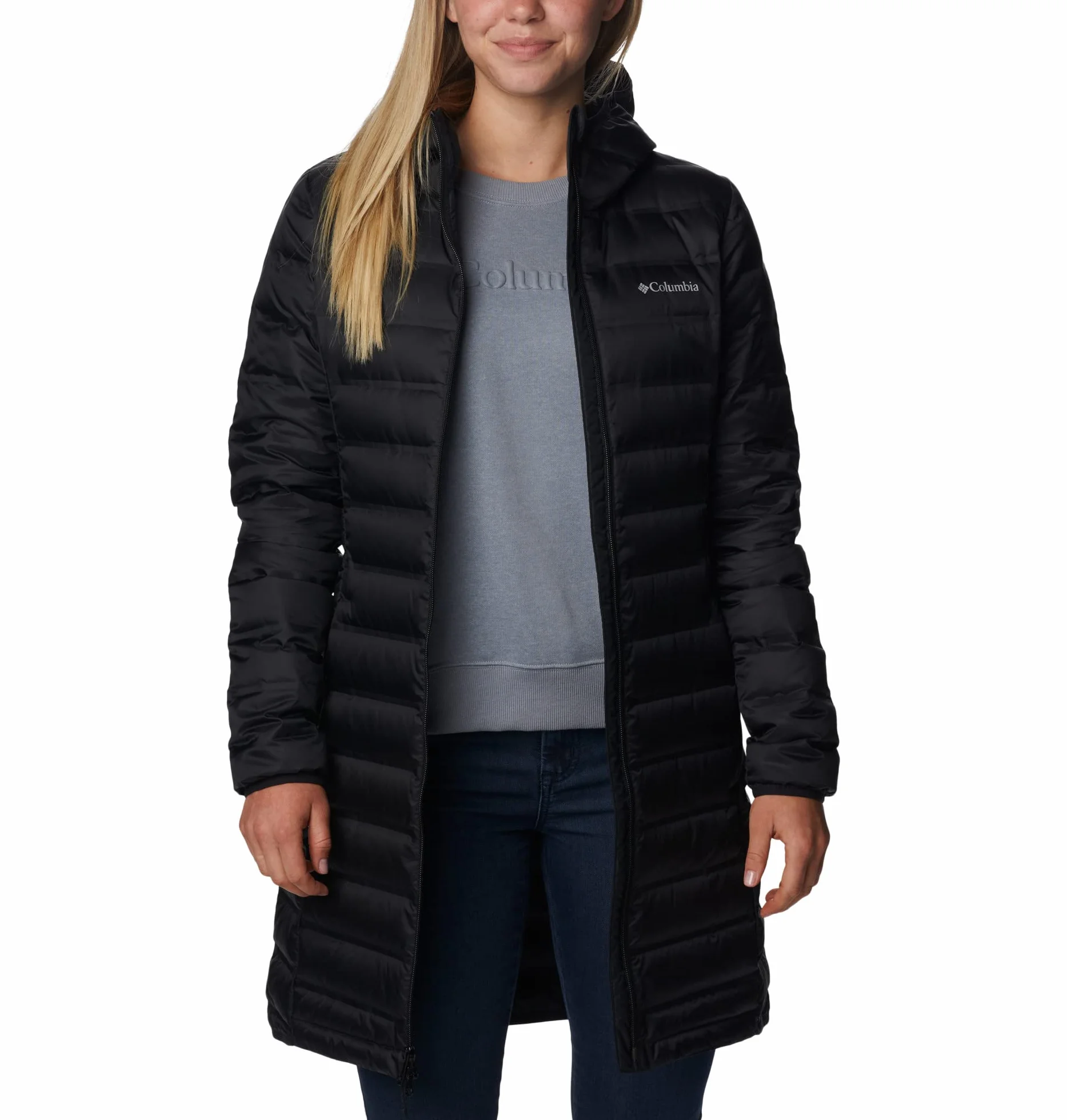 Columbia Damen Lake 22 Lange Daunenjacke Mit Kapuze