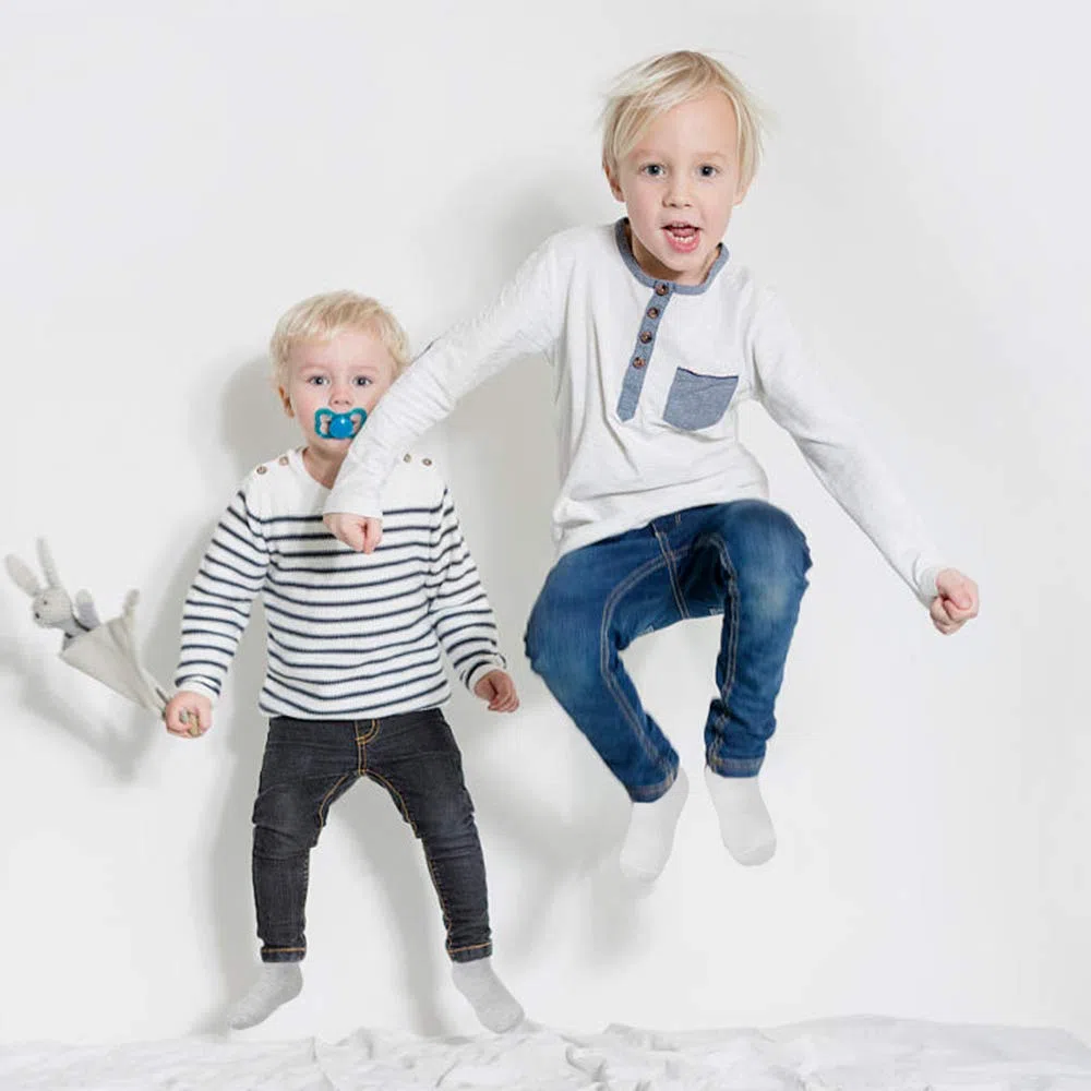 Lot de 12 paires de chaussettes antidérapantes pour tout-petits de 1 à 10 ans, garçons et filles