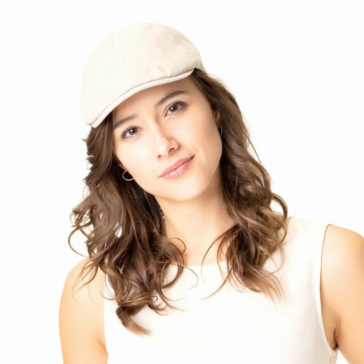 Lipodo Casquette Plate en Lin Femme/Homme - Gavroche D'Ete avec Visiere Ete Printemps-ete