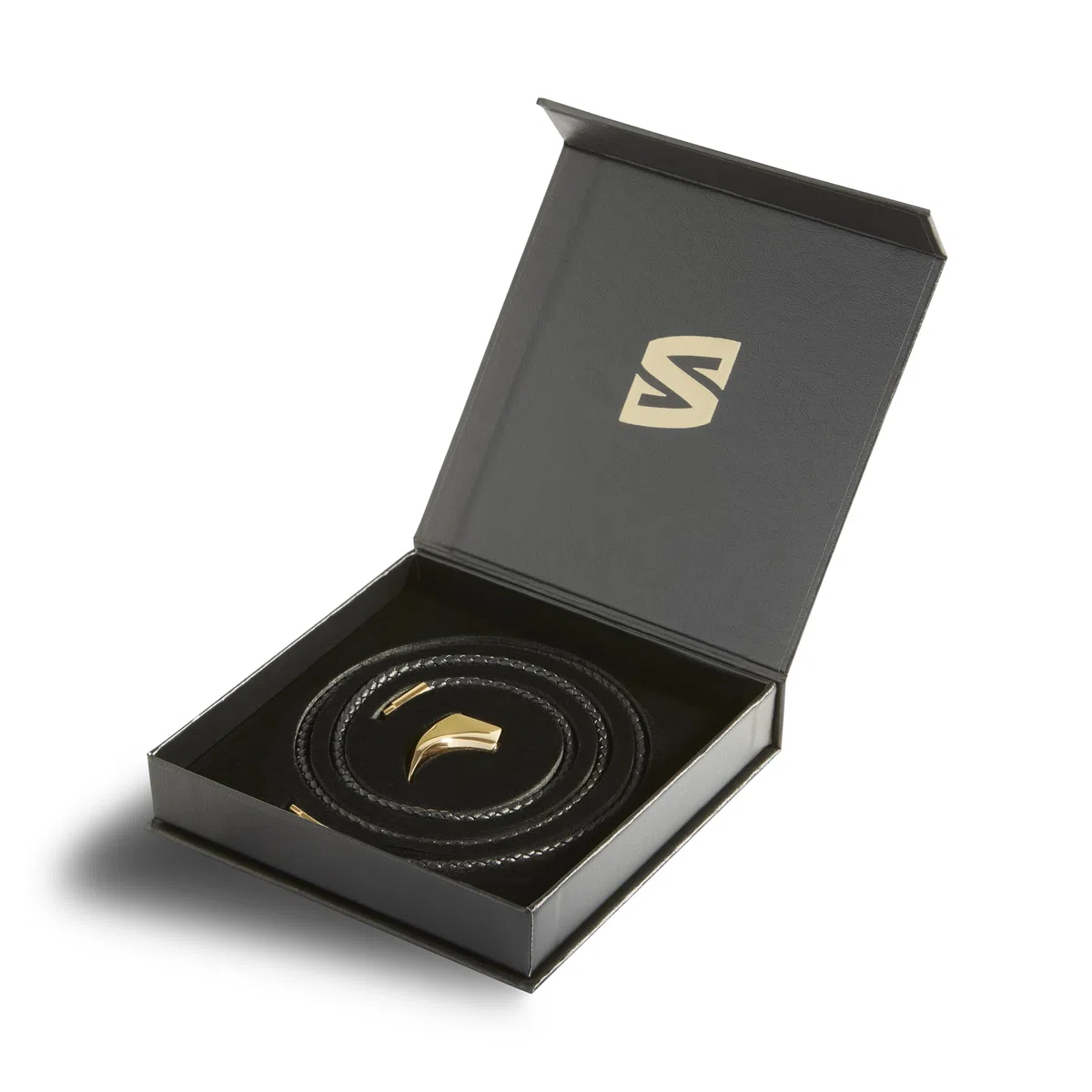 SERASAR Collier en Cuir Premium pour Hommes | Pendentif en Acier Inoxydable | Fermoir Sécurisé | Trois Couleurs | Boîte à Bijoux Inclus