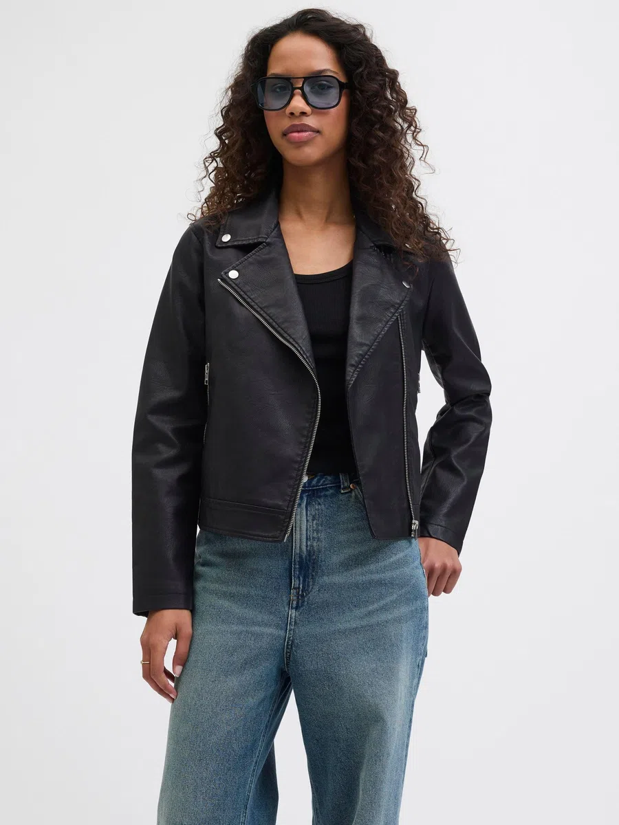 JACK & JONES Jjxx Jxgail Veste de Motard en Simili Cuir Noos Veste en cuir synthétique Femme