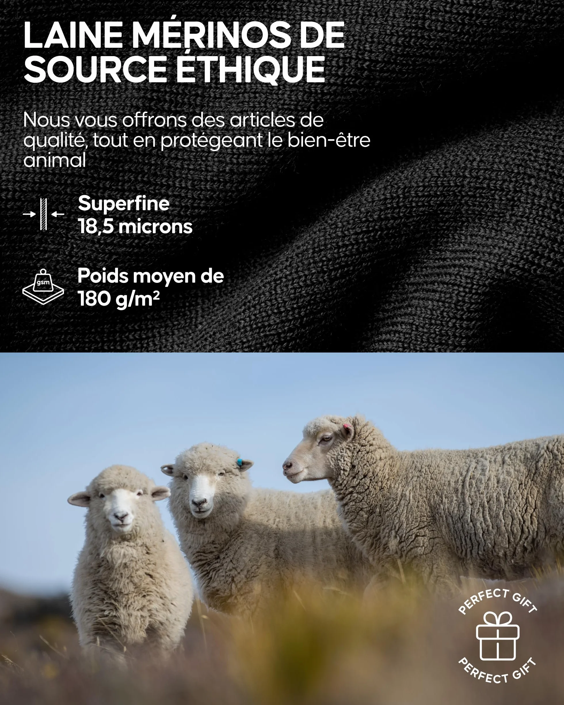 DANISH ENDURANCE Haut Thermique en Laine Merinos pour Femme, sous-Vêtements Thermiques. Couche de Base d'hiver