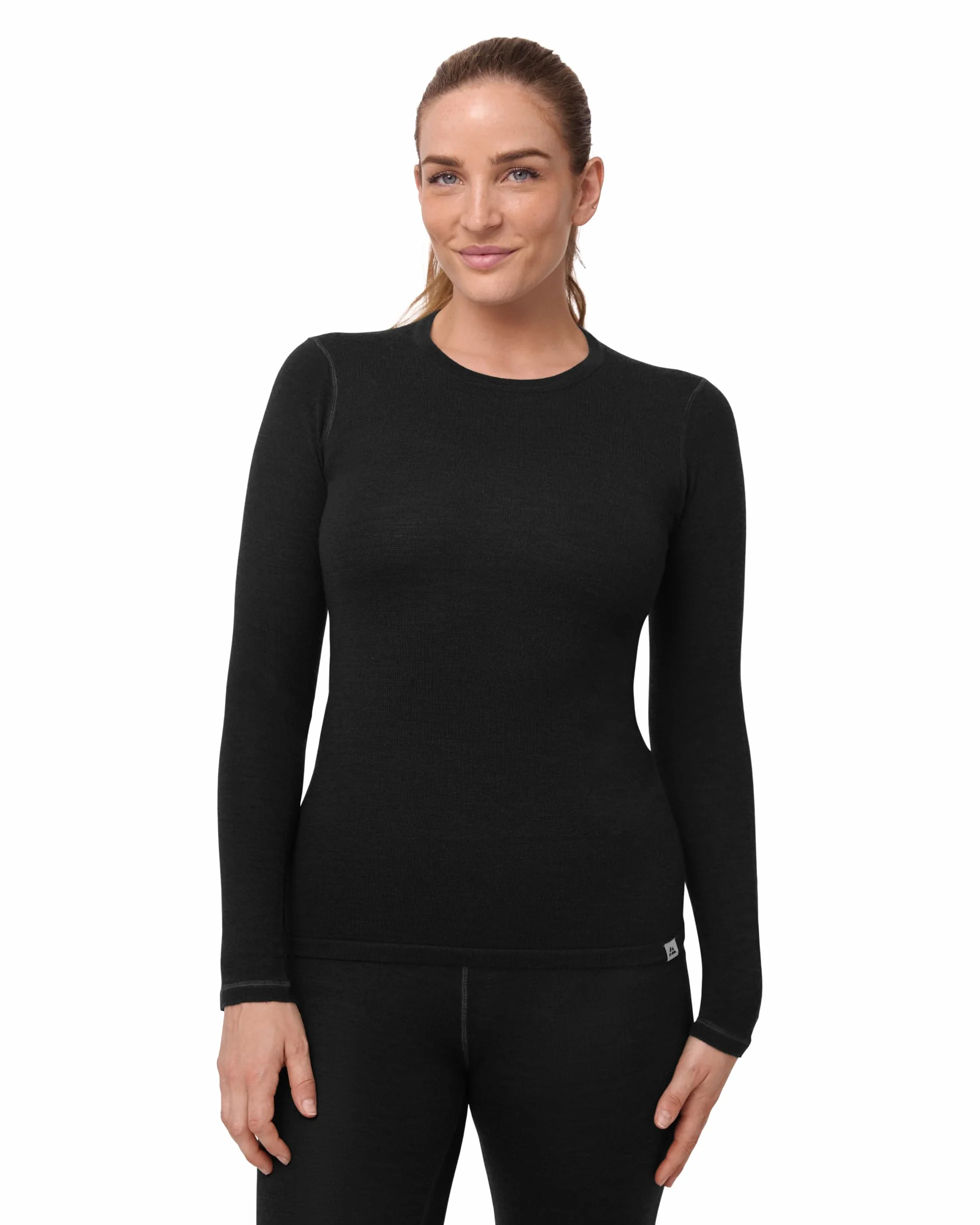 DANISH ENDURANCE Haut Thermique en Laine Merinos pour Femme, sous-Vêtements Thermiques. Couche de Base d'hiver