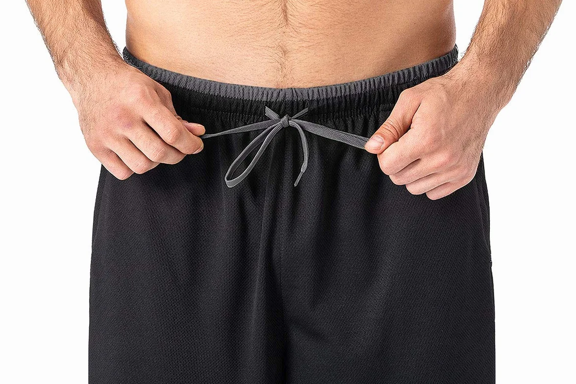 EKLENTSON Hommes Pantalon Survêtement Jogging Maille avec Poches Zippées Pantalon de Sport à Fond Ouvert