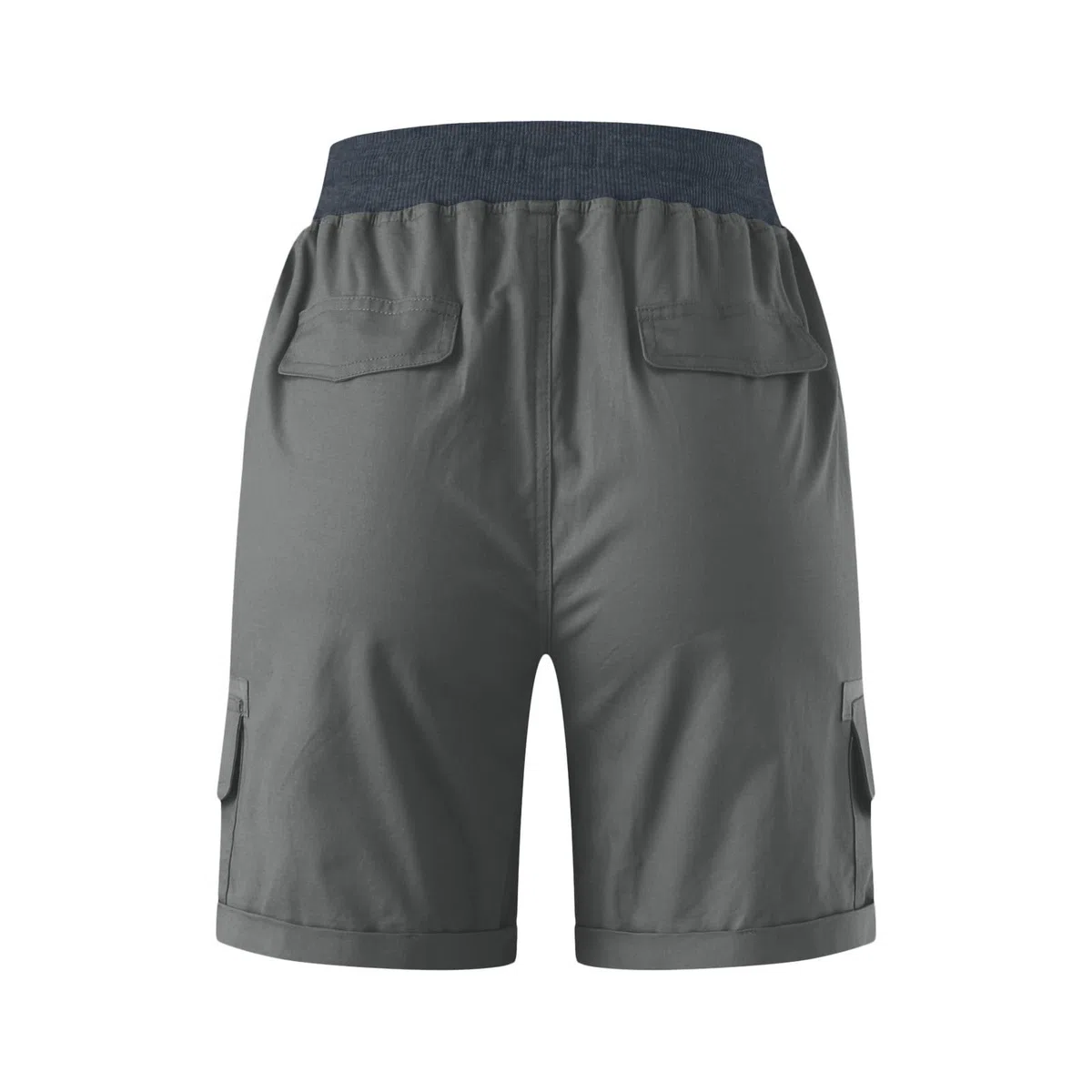 Short Cargo Ample Femme Taille Elastique, Shorts Et Bermudas Décontracté pour Femme Shorts Militaire avec Multi-Poches Pantalon De Loisirs De Travail Randonnée Golf Outdoor Couleur Unie