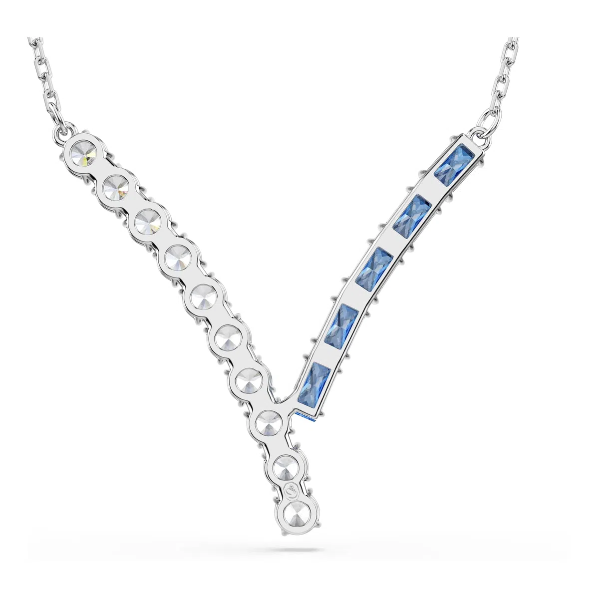Swarovski Matrix Collection, Mixed cuts, Blue, Rhodium plated