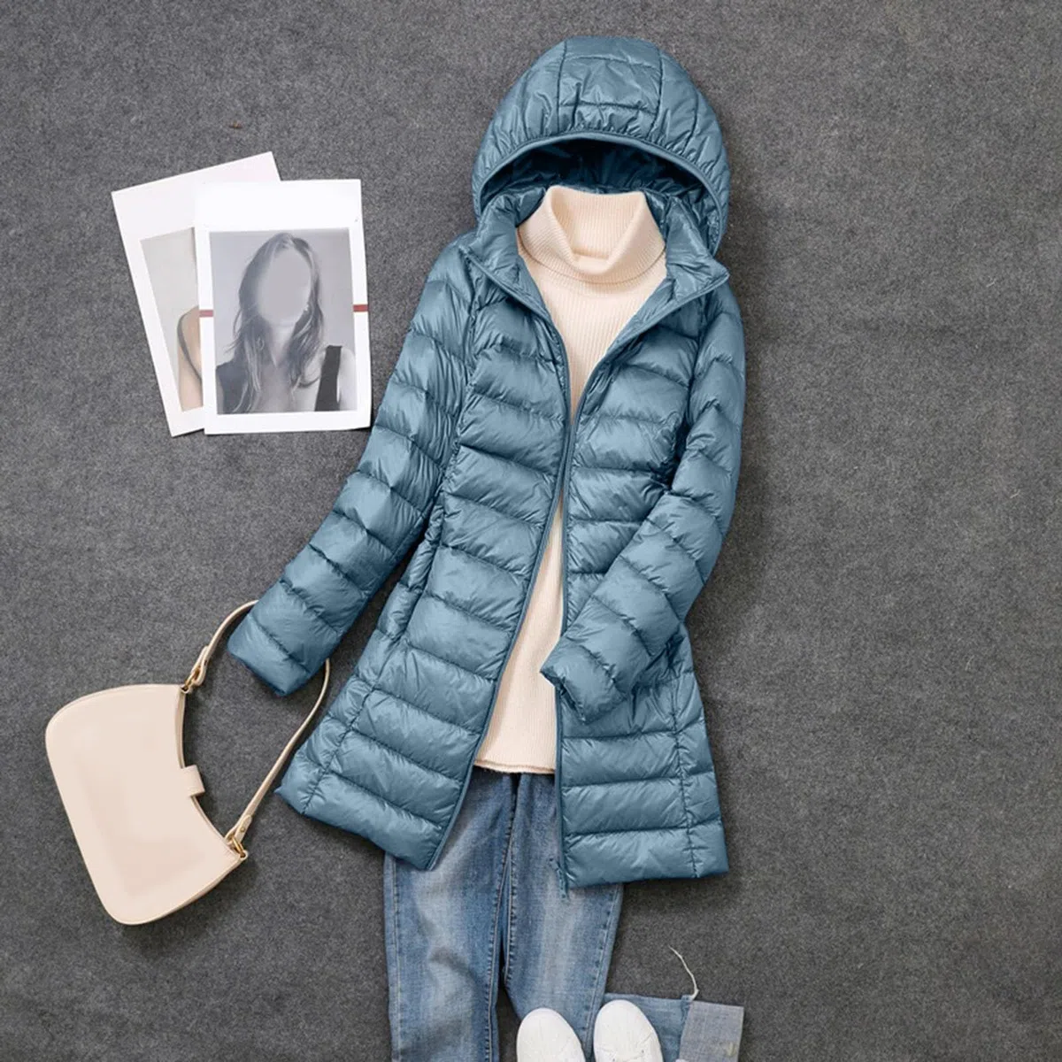 Femme Doudoune Légère Femme Hiver Veste Doudoune Capuche Pliable Fine Ultralight Femme Grande Taille Puffer Jacket Blouson Doudoune Duvet Plume Oversize Doudounes de Randonnée Femme