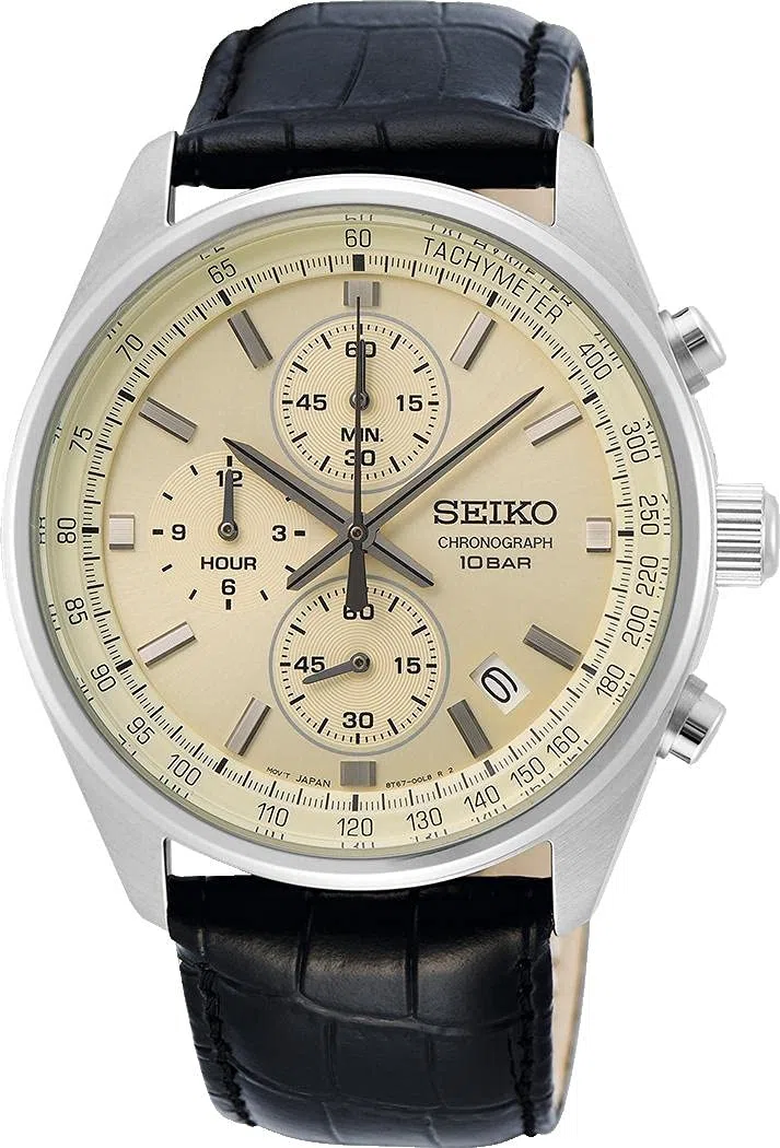 Seiko Homme Analogique Quartz Japonais Montre avec Bracelet en Acier Inoxydable SSB377P1