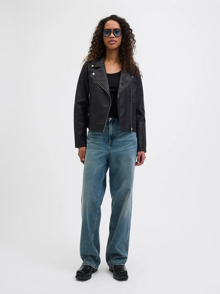 JACK & JONES Jjxx Jxgail Veste de Motard en Simili Cuir Noos Veste en cuir synthétique Femme