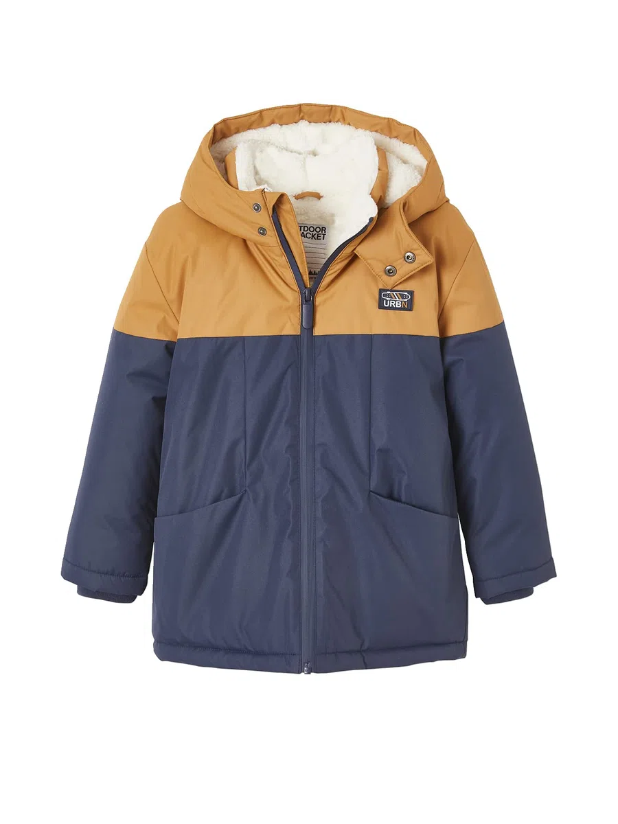 VERTBAUDET Parka technique à capuche garçon doublée imitation fourrure