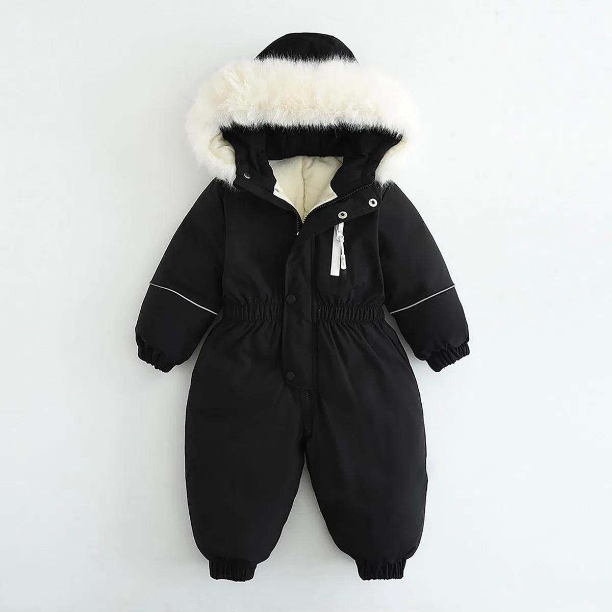 Combinaison de Ski Enfant Garçon à Capuche Imperméables Coupe-Vent Vêtements de Ski Fille Noel Combinaisons de Neige Hiver Chaude Salopettes Veste Snowsuit Jumpsuit de Sports Coupe-Vent 1-4 ans