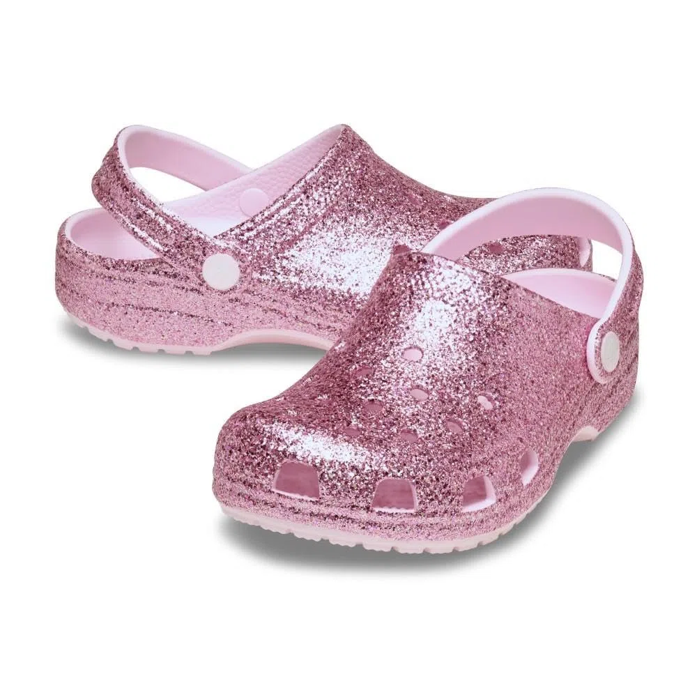 Crocs Mixte Enfant Classic Chunky Glitter Clog T Sabot