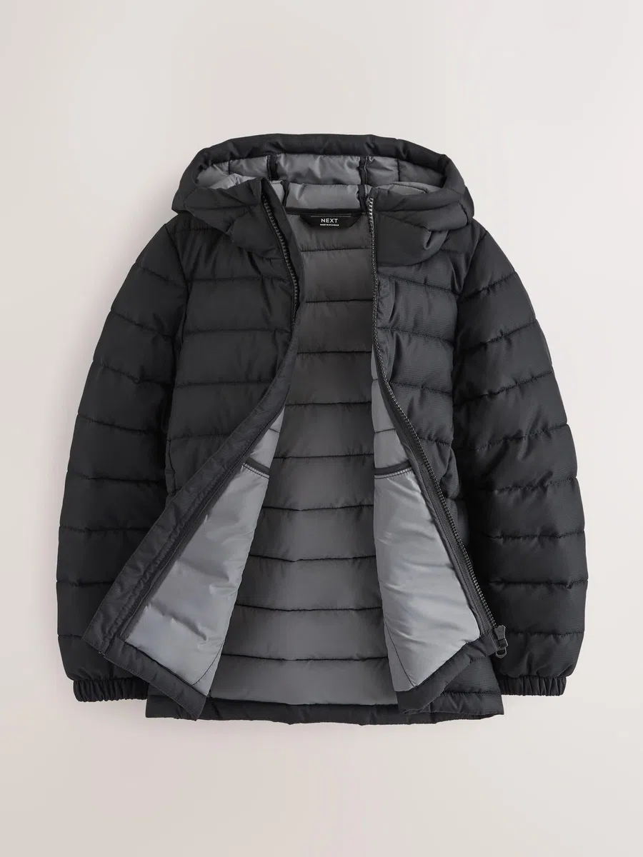 NEXT Garçon Veste à capuche semi-épaisse matelassée