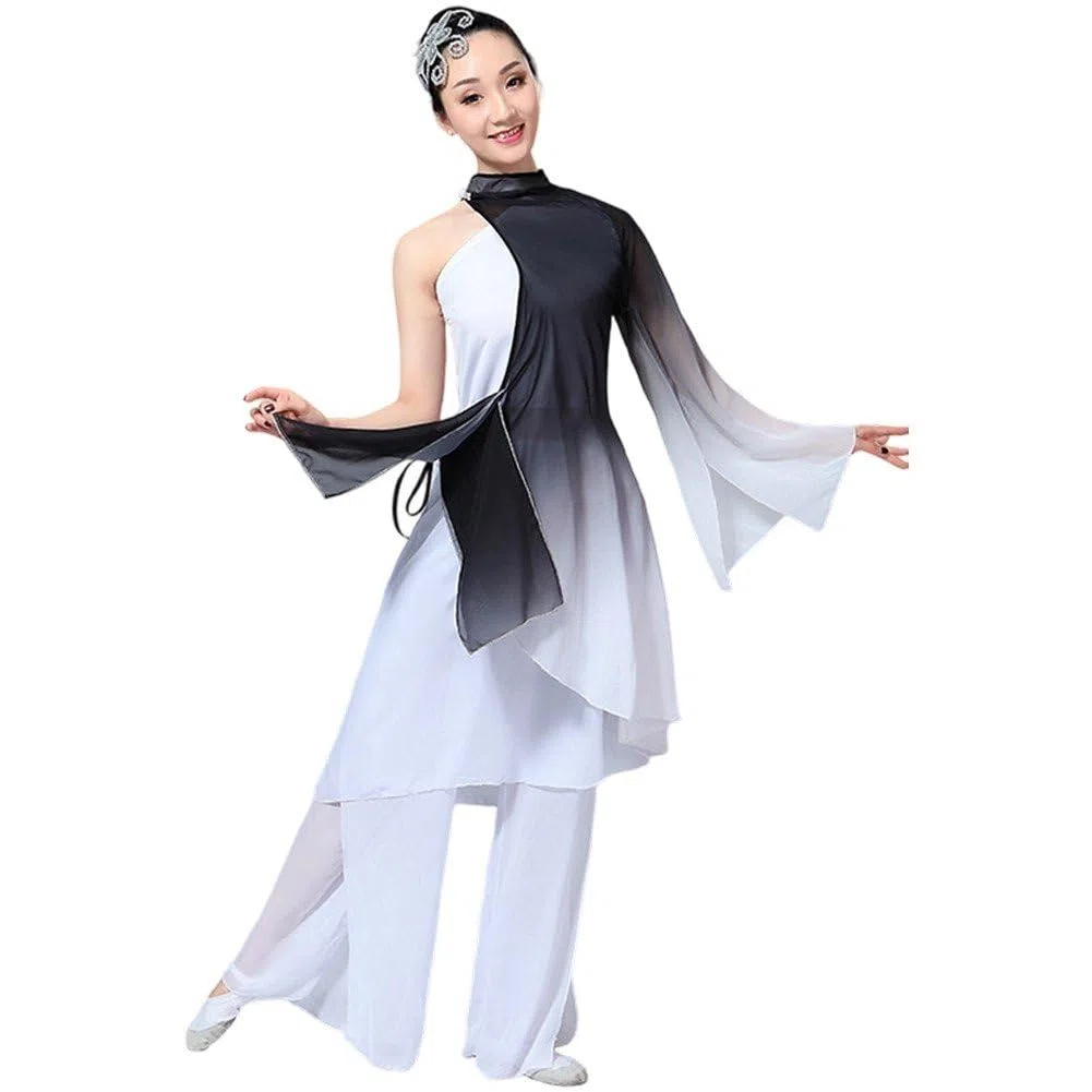 Costume De Danse Folklorique Chinoise Traditionnelle, Costumes De Danse Classique Modernes pour Femmes, Robe De Danse Yangge Clothing