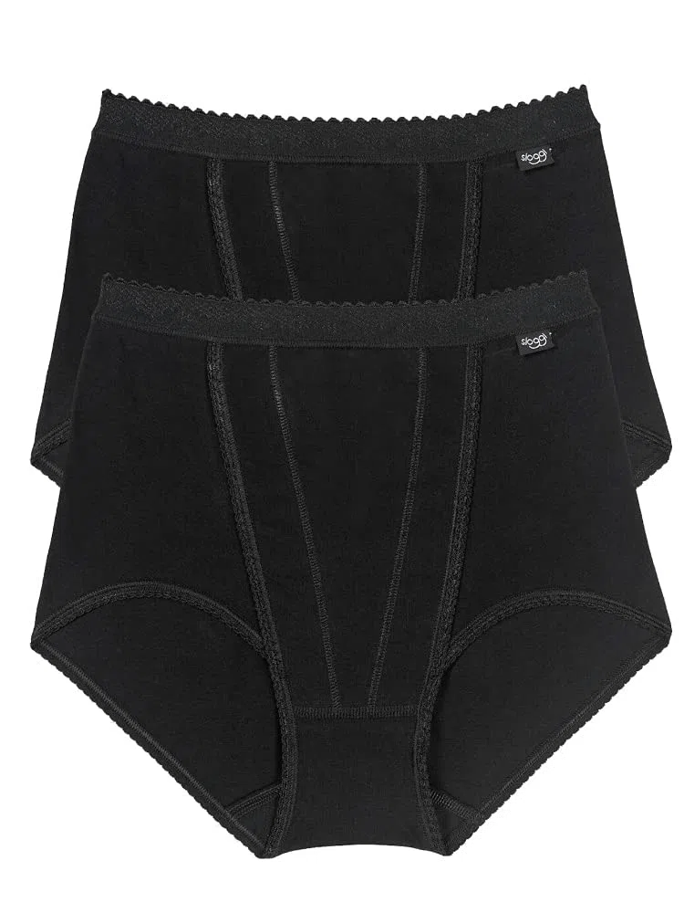 Sloggi Control Maxi 2p Slip Femme (Lot de 2)