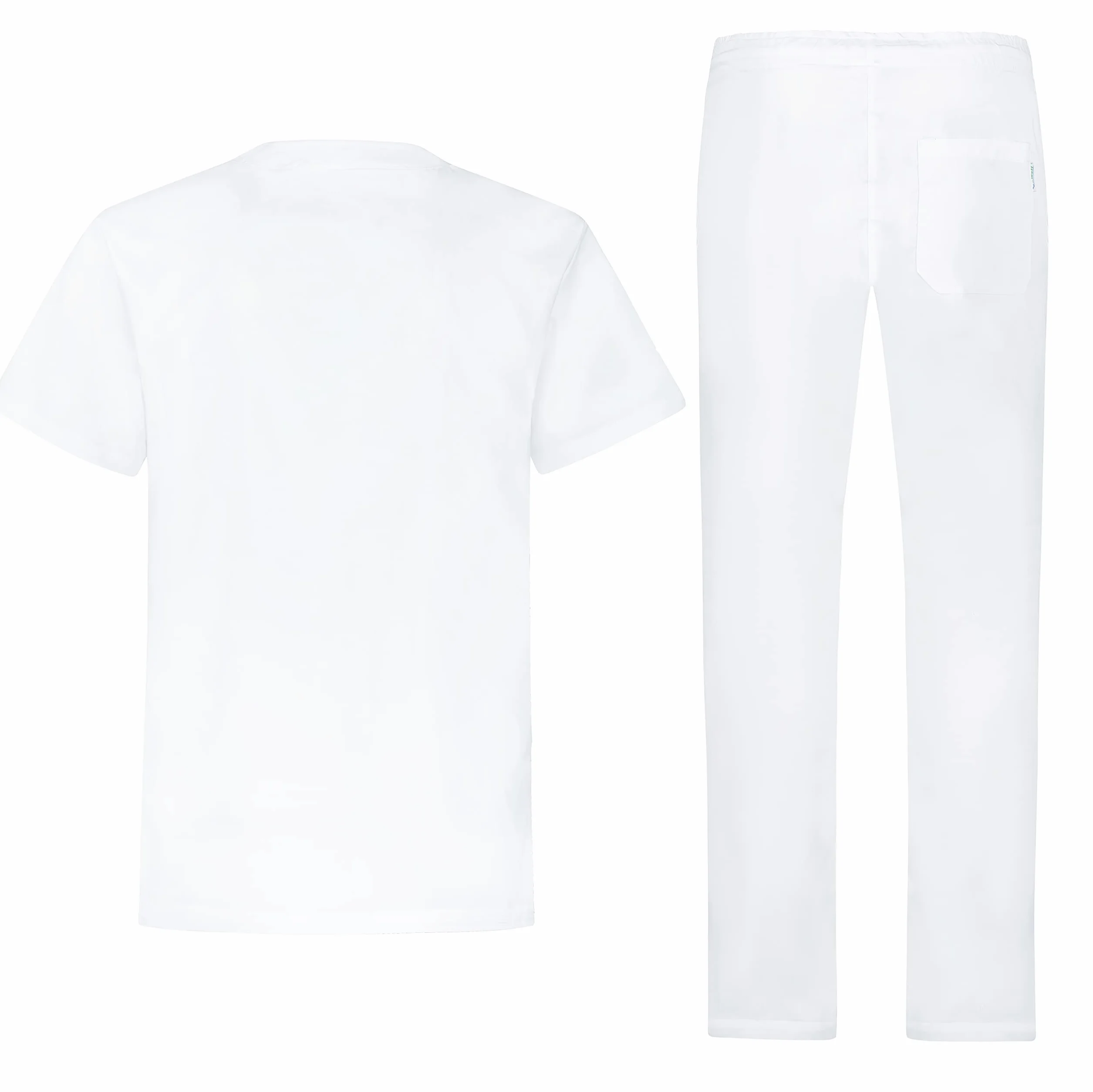 B-well Morelli 100% Coton Uniforme Médicale Unisexes Ensemble: Haut et Pantalons + Blouse Medicale Femme/Homme - Tenue Aide Soignante Professionnelle