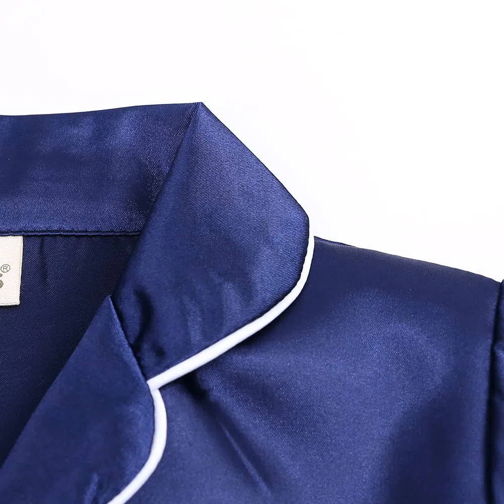 Verve Jelly Ensemble pyjama en satin à manches longues et boutonné pour bébé fille et garçon