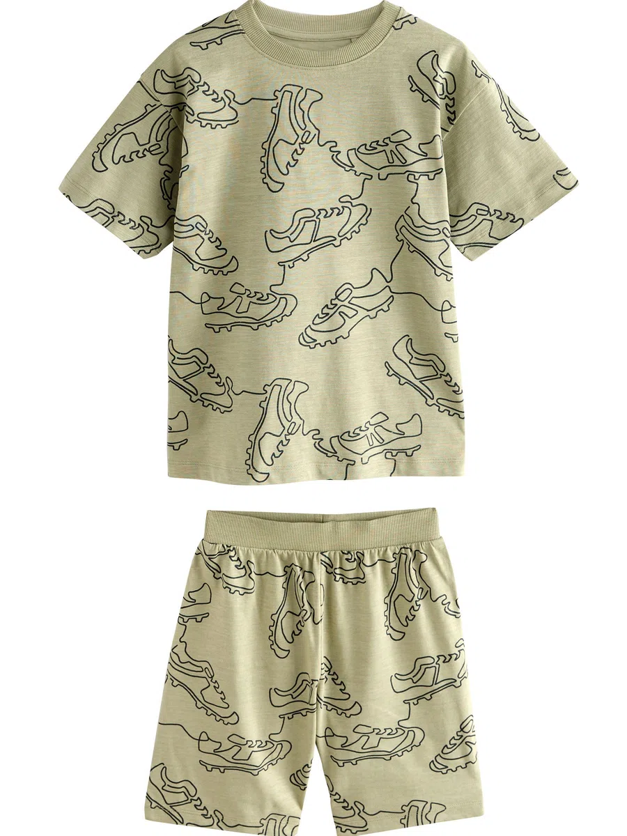 NEXT Garçon Pyjama Short 100% Coton, Lot de 3