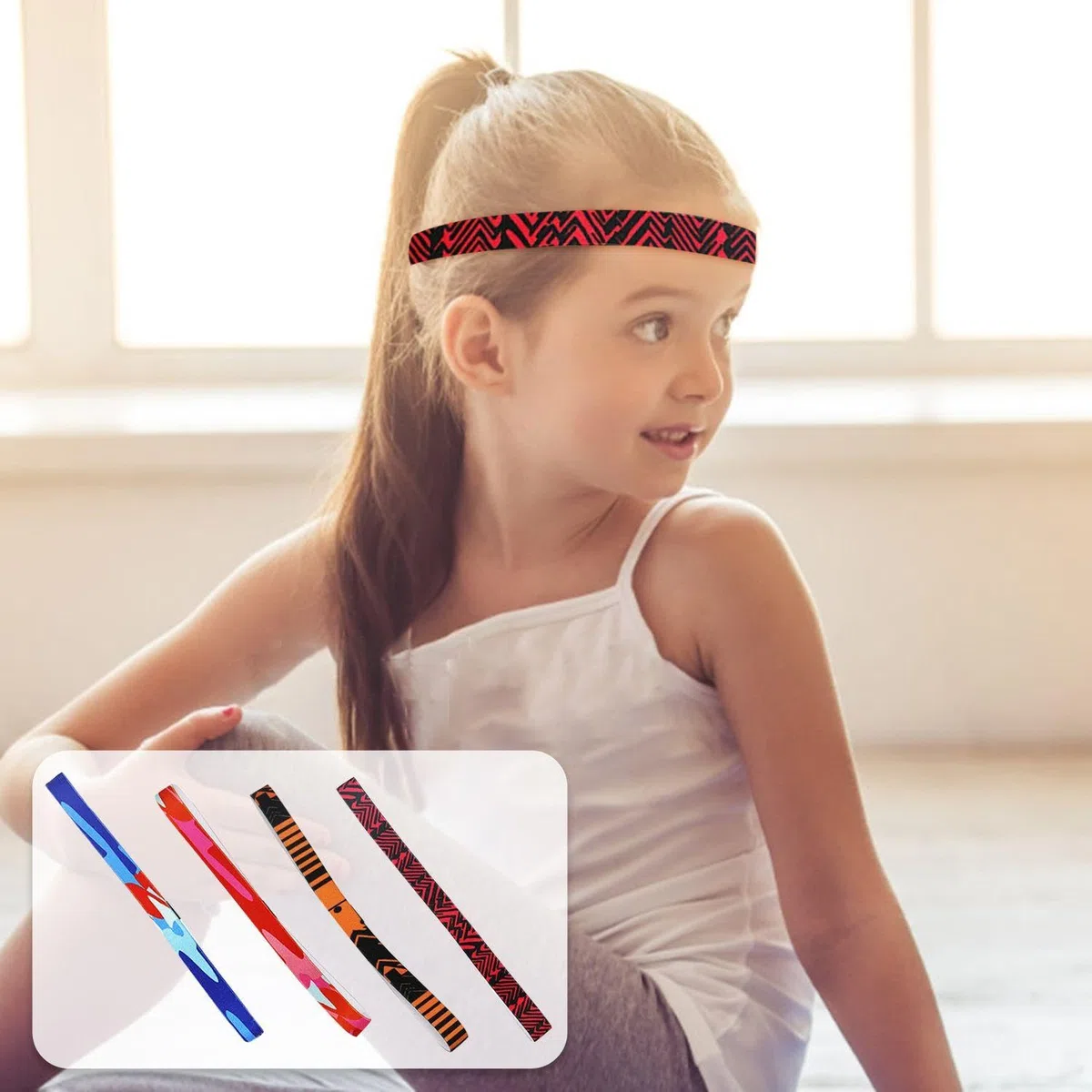 4 Bandeaux De Camouflage Et 4 Bandeaux Fins, Bandeaux De Sport, Bandeaux Élastiques, Bandeaux Doux Absorbant La Transpiration, Équipement De Sport.