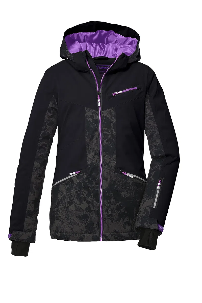 Killtec Ksw 118 Grls Ski Jckt Veste de ski/veste fonctionnelle avec capuche et jupe pare-neige Girl´s