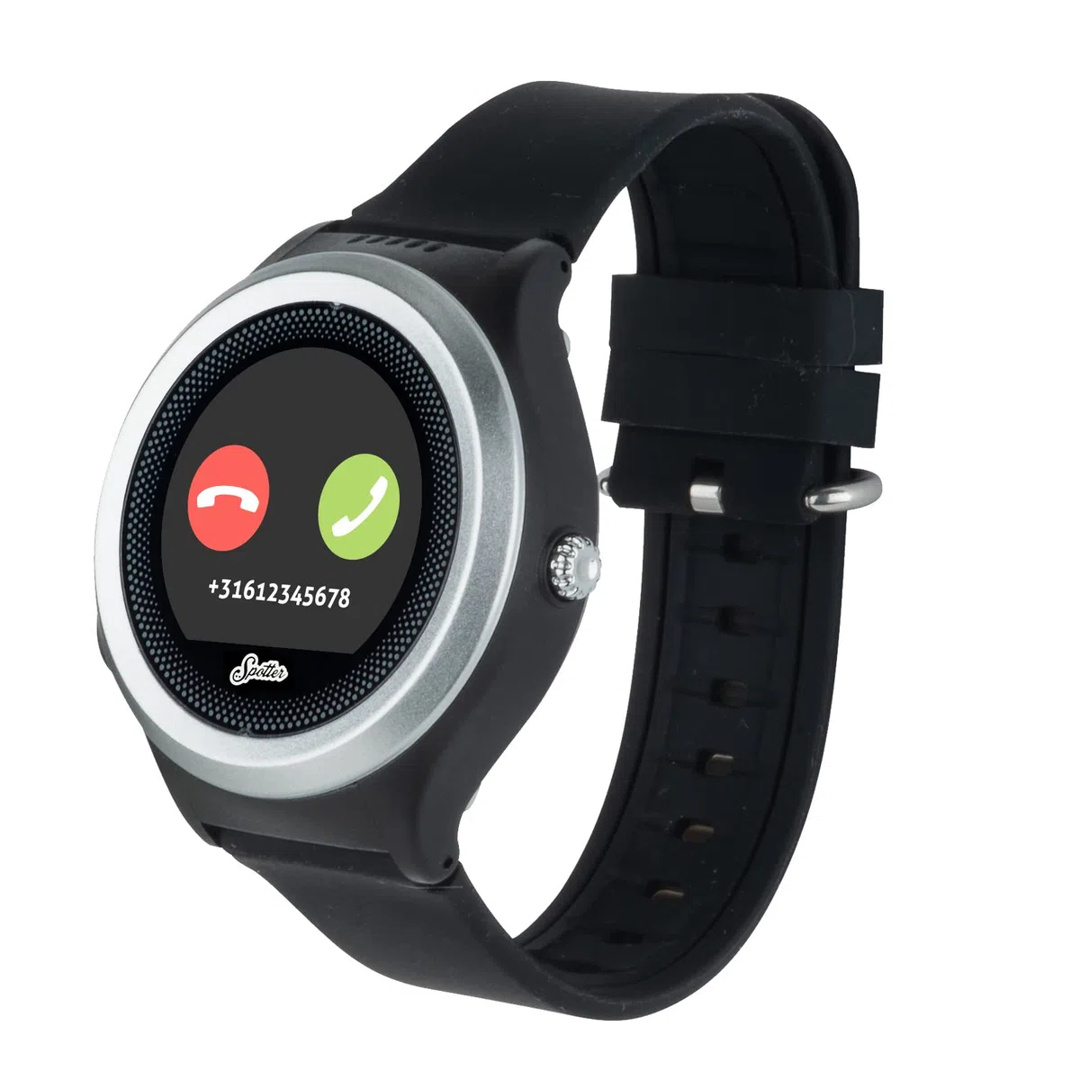 Spotter GPS Watch Air - Smartwatch GPS pour la sécurité des Enfants et des Personnes âgées, supporte Les appels, Bouton SOS, étanchéité IP67, app Gratuite et Période d'utilisation payée - Noir