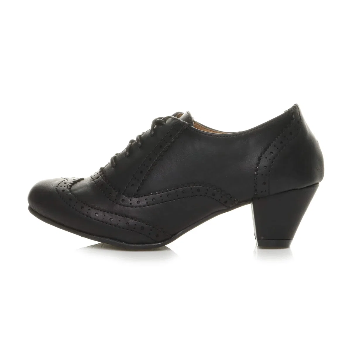 Ajvani Femmes Talon Moyen découper Lacets Richelieu Bottines Bottillons Pointure