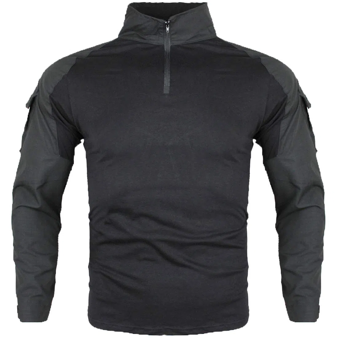 Hommes Tactique Combat T-Shirt, Ripstop Respirant Chemise pour la Chasse Militaire Airsoft