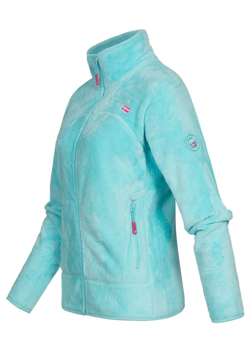 Geographical Norway UPALINE Lady - Polaire Chaude Douce Femme Confortable - Veste Hiver Chaud Femmes Doux - Sweat Epais Longues Manches - Pull Parfait Fourrure Confort