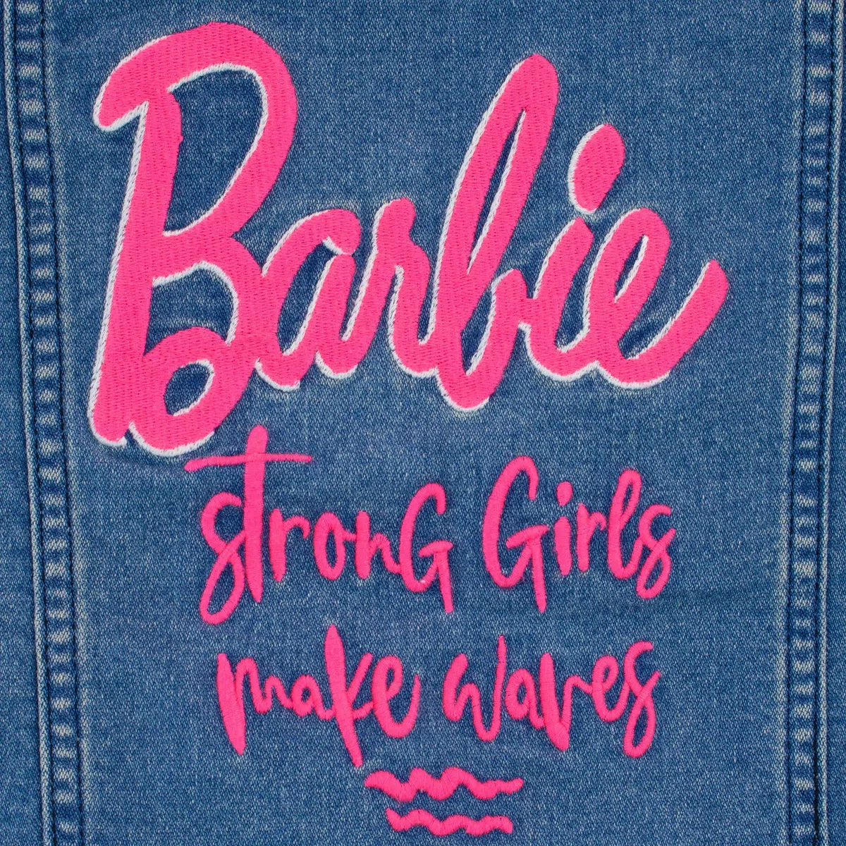 Barbie Filles Brodé Veste en Jean Vêtements d'extérieur pour Enfants