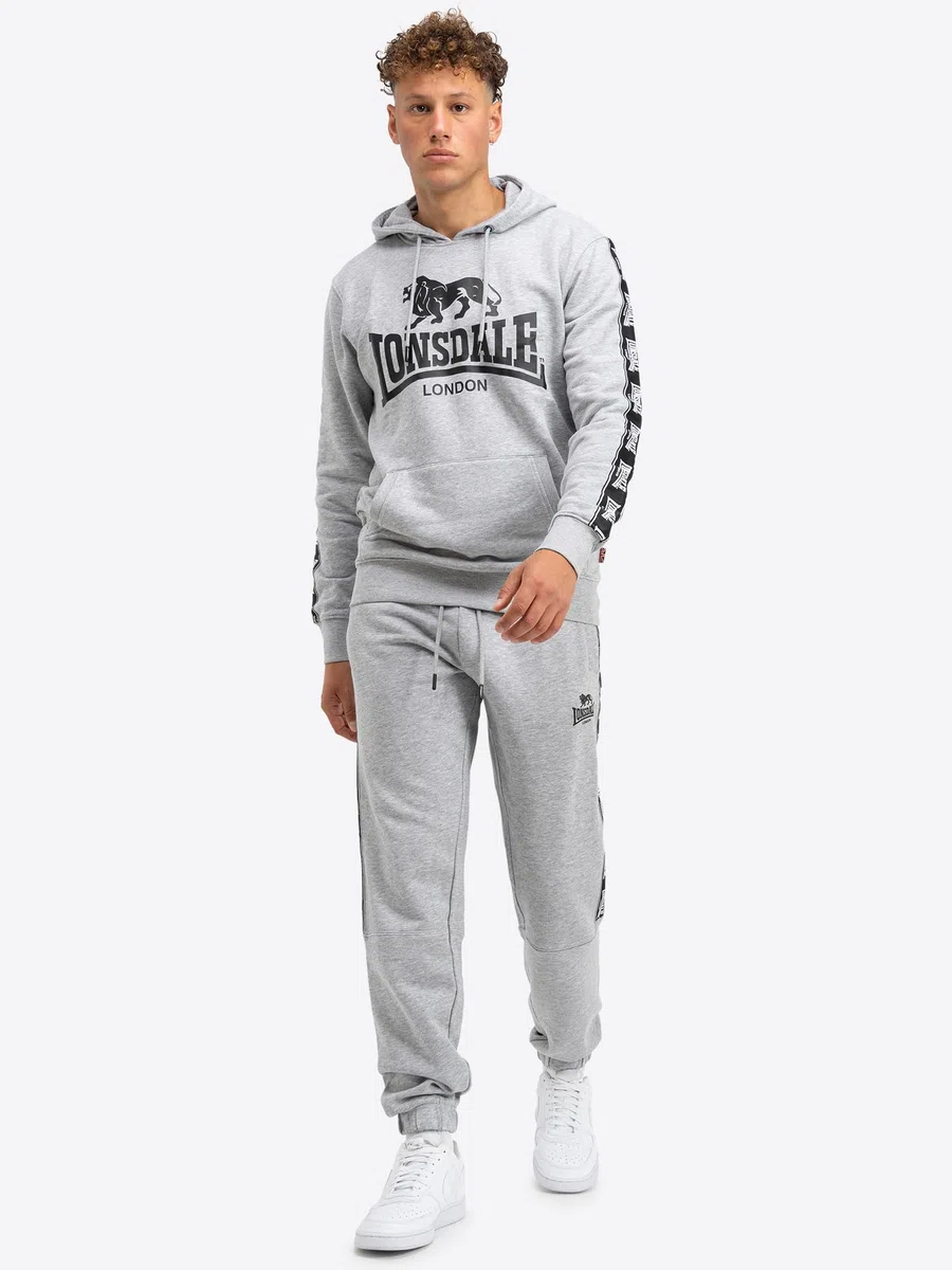 Lonsdale London GRUTNESS Homme Bas de survêtement Gris chiné
