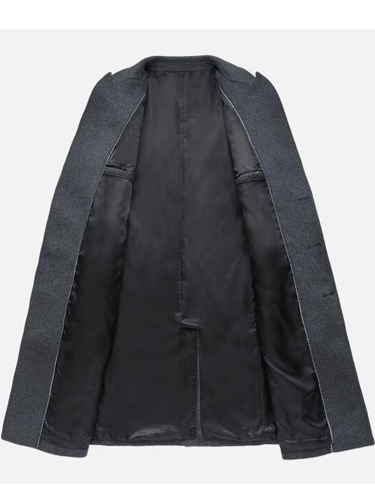 Vogstyle Homme Manteau Parka Laine Slim Classique Trench Mi-Longue Décontractée Duffle-Coats