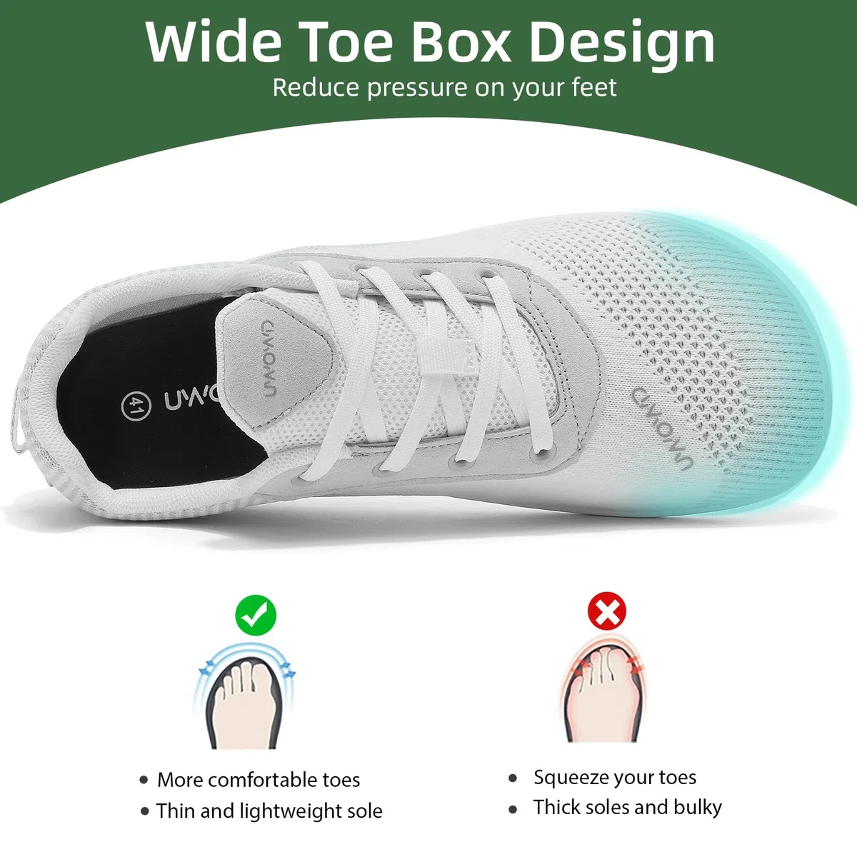 Barefoot Femme Chaussure Minimaliste Homme,Chaussures de Fitness Antidérapant Respirant