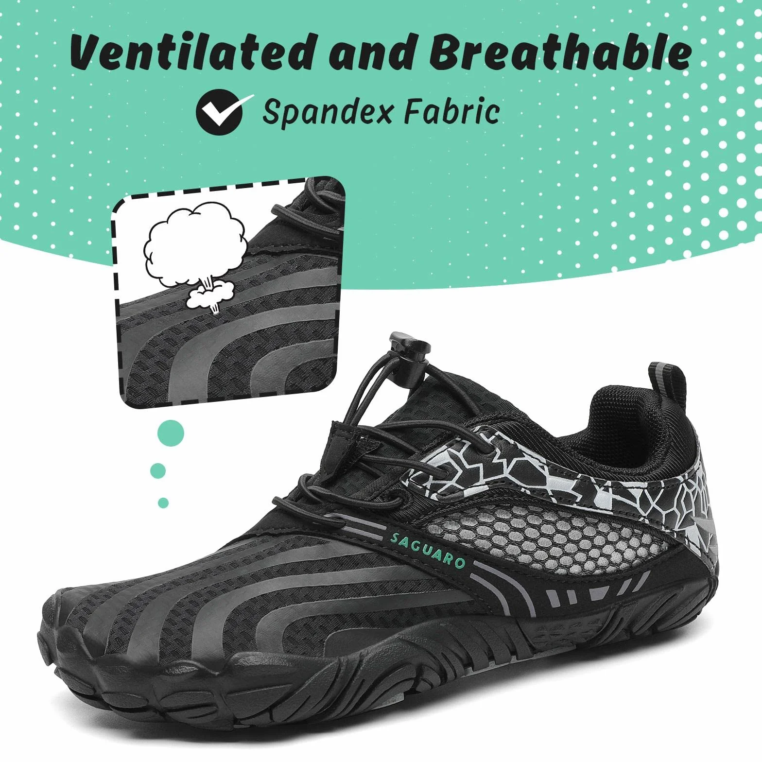 SAGUARO Enfants Chaussures Minimalistes Respirantes Garçons Filles Chaussures de Trail GR.24-36
