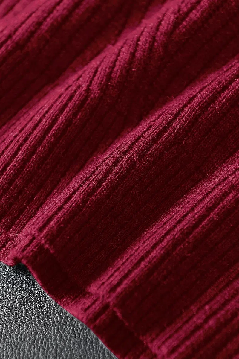 Pull tricoté sans Manches col en V pour Hommes Solid Color Top Slim pour Hommes